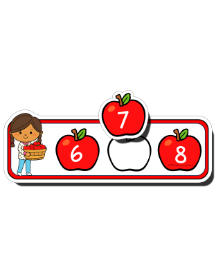 Apples Missing Numbers (1-10)