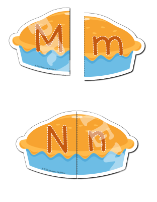 Apple Pie Letter Matching Puzzles