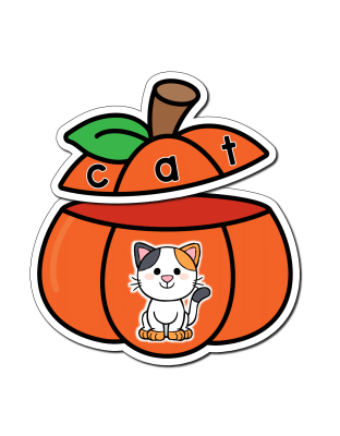 Pumpkin CVC Word Match