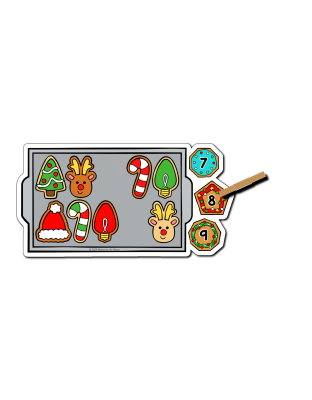 Counting Christmas Cookies (1-10)