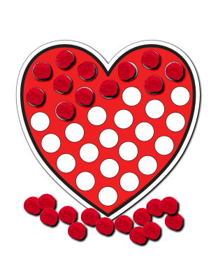 Hearts Color Sorting Mats